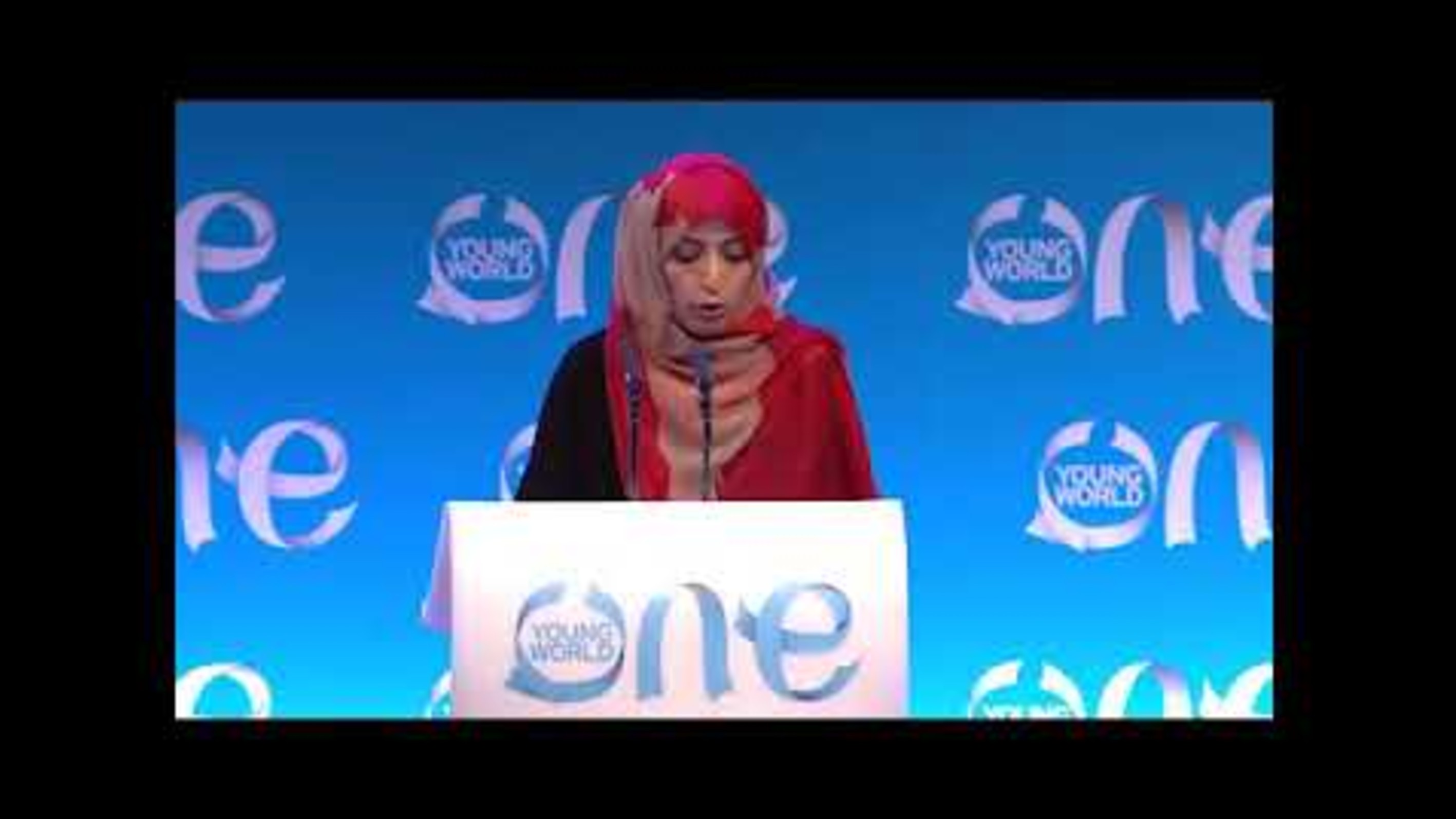 In her speech at the World Youth Summit ... Tawakkol Karman calls for the formation of an international commission of inquiry into the crime of hiding Jamal Khashoggi